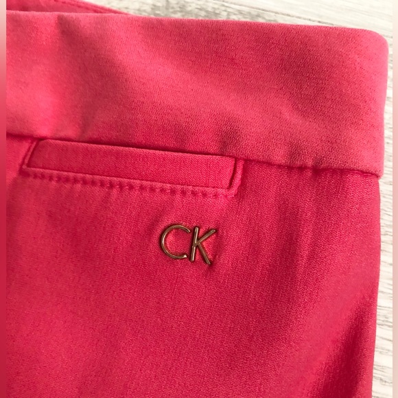 NWT Calvin Klein Coral Skinny Vented Hem Pants - Picture 11 of 16